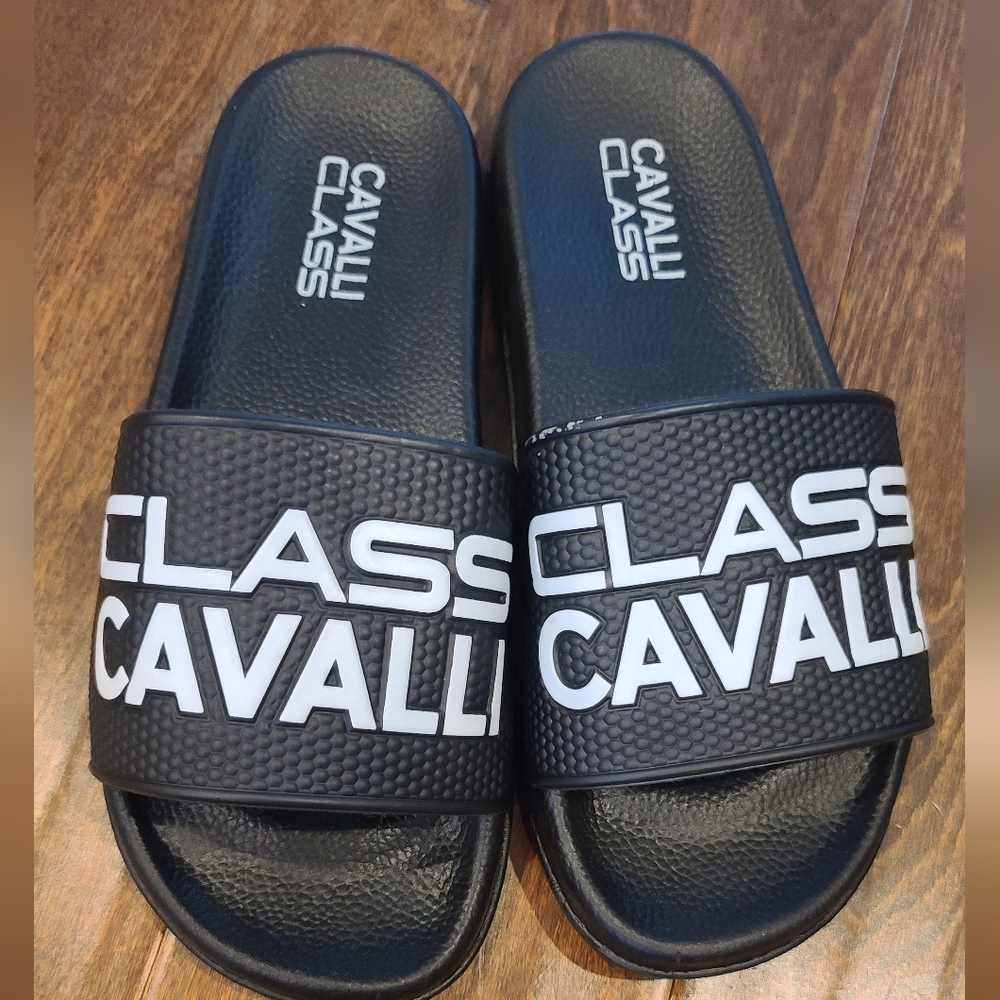 Cavalli Class Black Slides